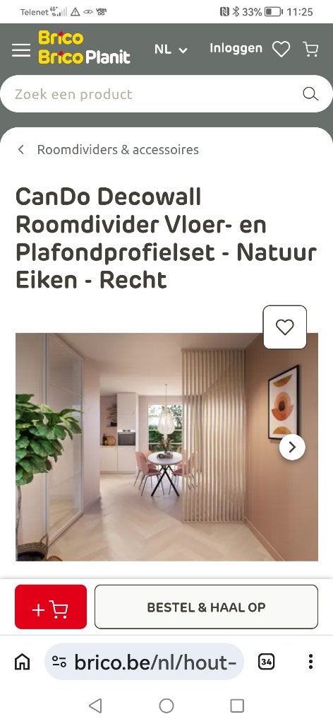 Séparateur de pièce, Enlèvement, Neuf