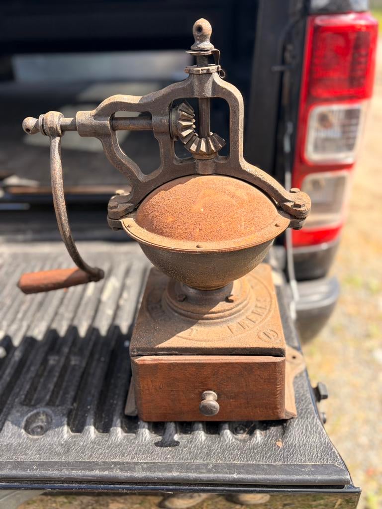 PEUGEOT FRERES BRAVETES S.G.D.G Vintage coffie molen, Ophalen, Gebruikt, Overige merken, Koffiemolen