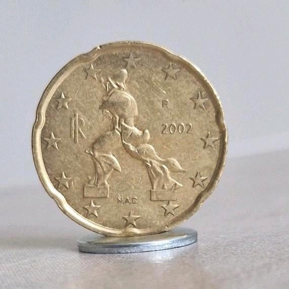 Italy , 2002, 20 Euro cent, Enlèvement ou Envoi