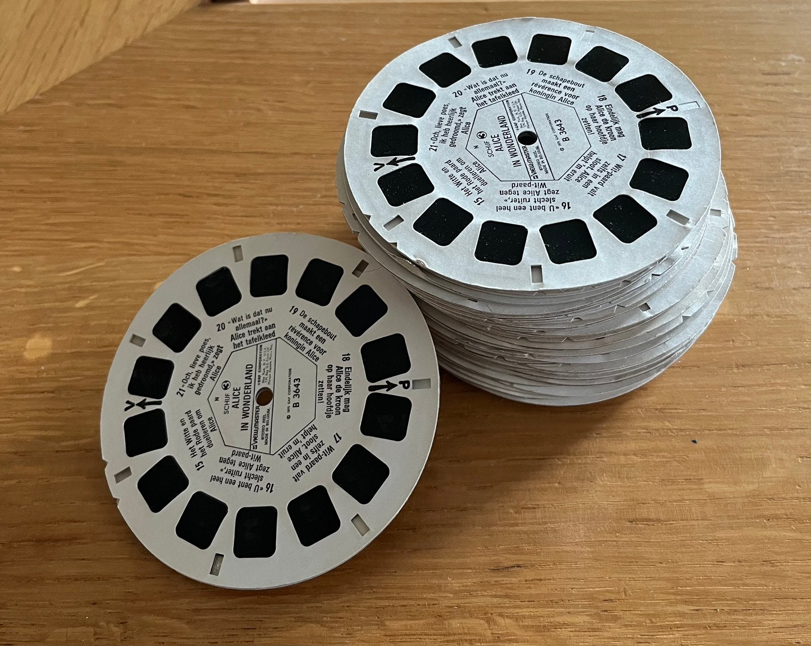 58 vintage View-Master schijven, Ophalen of Verzenden, Gebruikt