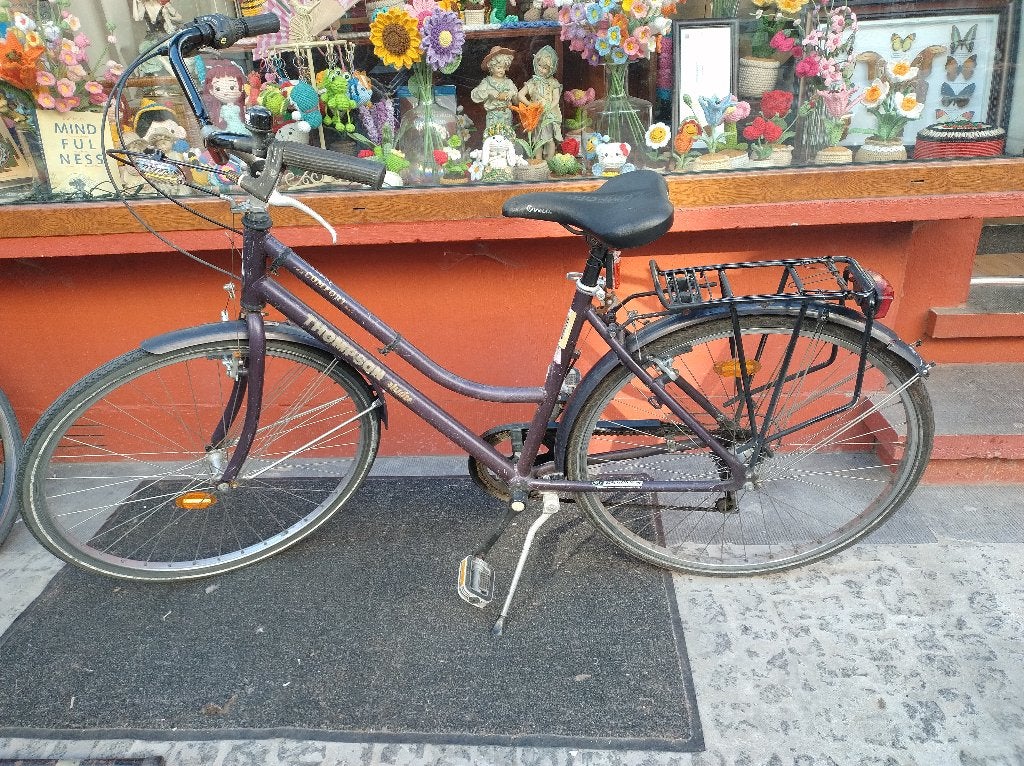 Stadsfiets Thompson 6 versnellingen, Fietsen en Brommers, Gebruikt, Velgrem, Versnellingen, 50 tot 53 cm