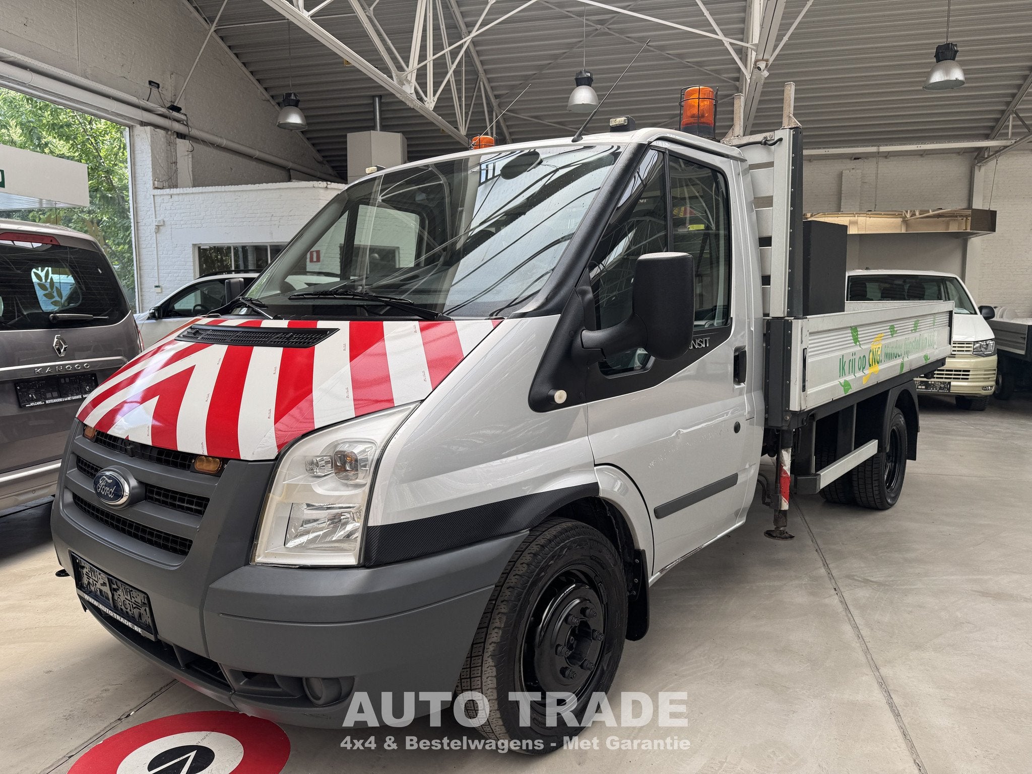 Ford Transit 2.2| CNG | Kraan | Open bak | Keuring | 1J Gara, Auto's, Voorwielaandrijving, Gebruikt, 4 cilinders, CNG (Aardgas)