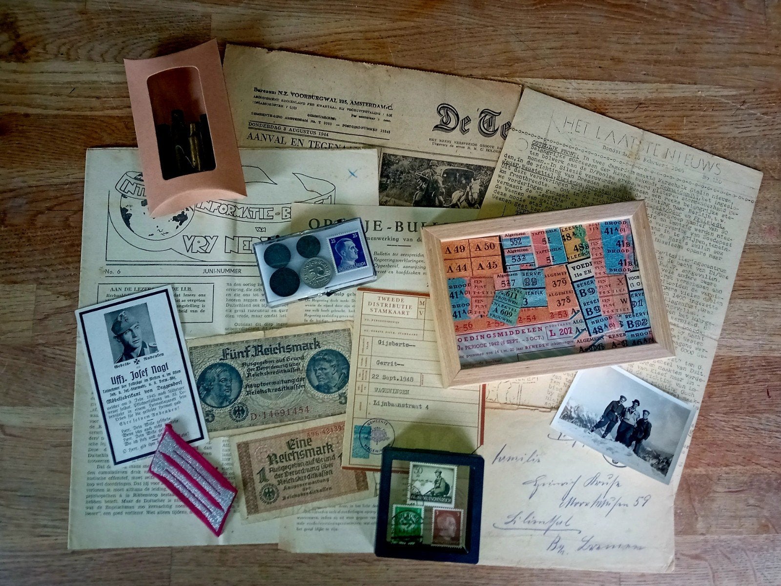 ​Groot Lot WO2 Militaria & Papiergoed (Duitsland, Verzet,etc, Verzamelen, Militaria | Tweede Wereldoorlog, Ophalen of Verzenden
