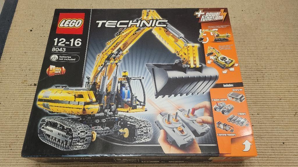 Lego Technic 8043 Motorized excavator, Ophalen, Compleet, Lego, Zo goed als nieuw