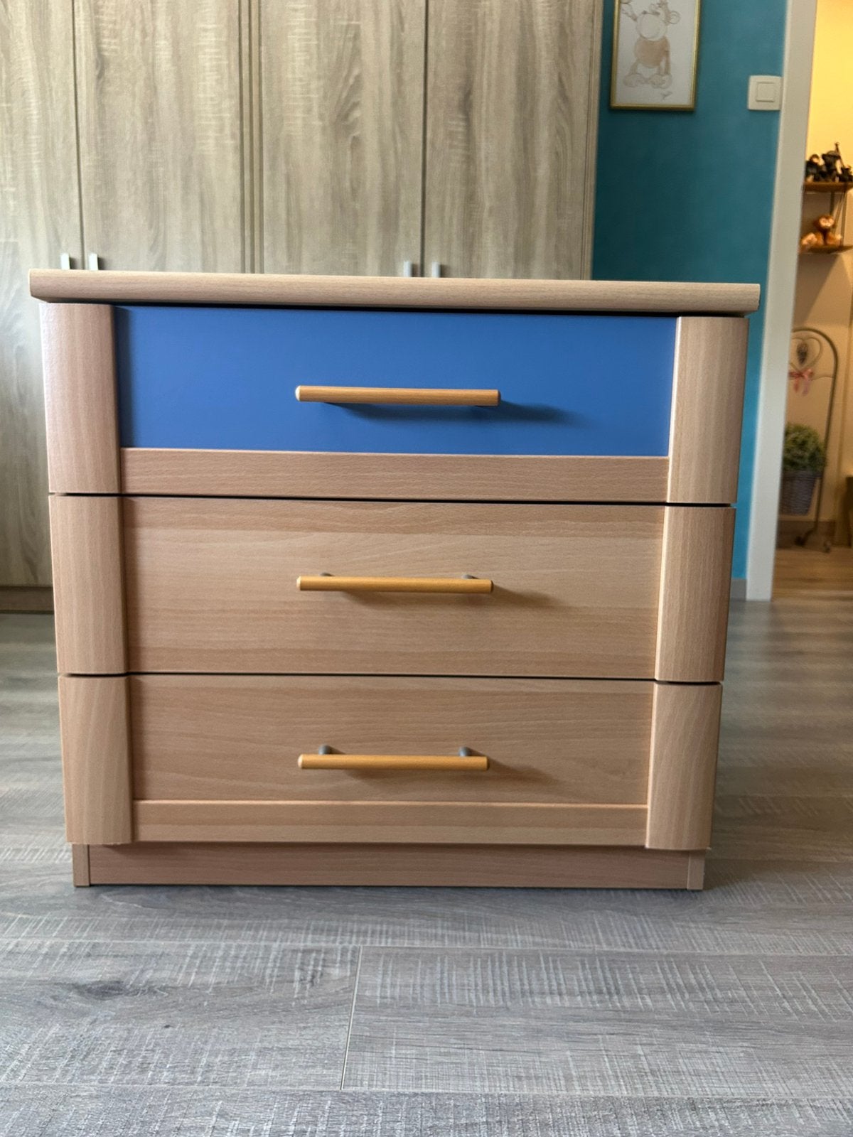 2 identieke nachtkastjes, Ophalen, Zo goed als nieuw, Hout