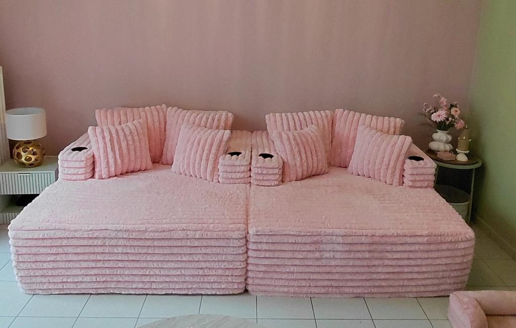 Zetel , chaise lounge ,relax , boneless couch x 2, Ophalen, Zo goed als nieuw, Stof