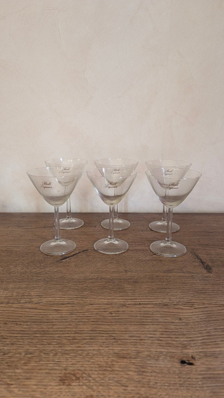 6 verres à liqueur Bols, Collections, Enlèvement