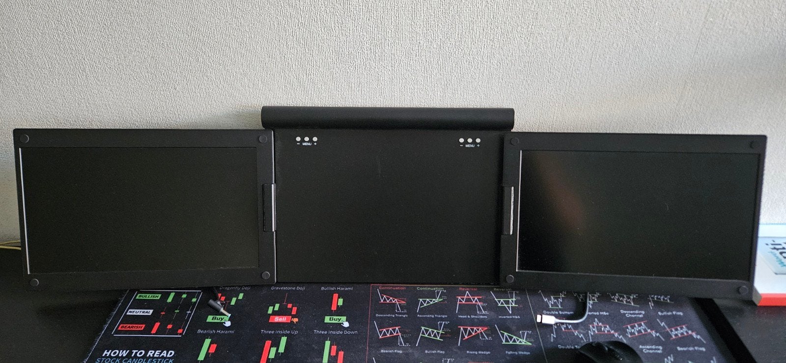 Laptop triple screen extender 13.3 inch, Computers en Software, Ophalen