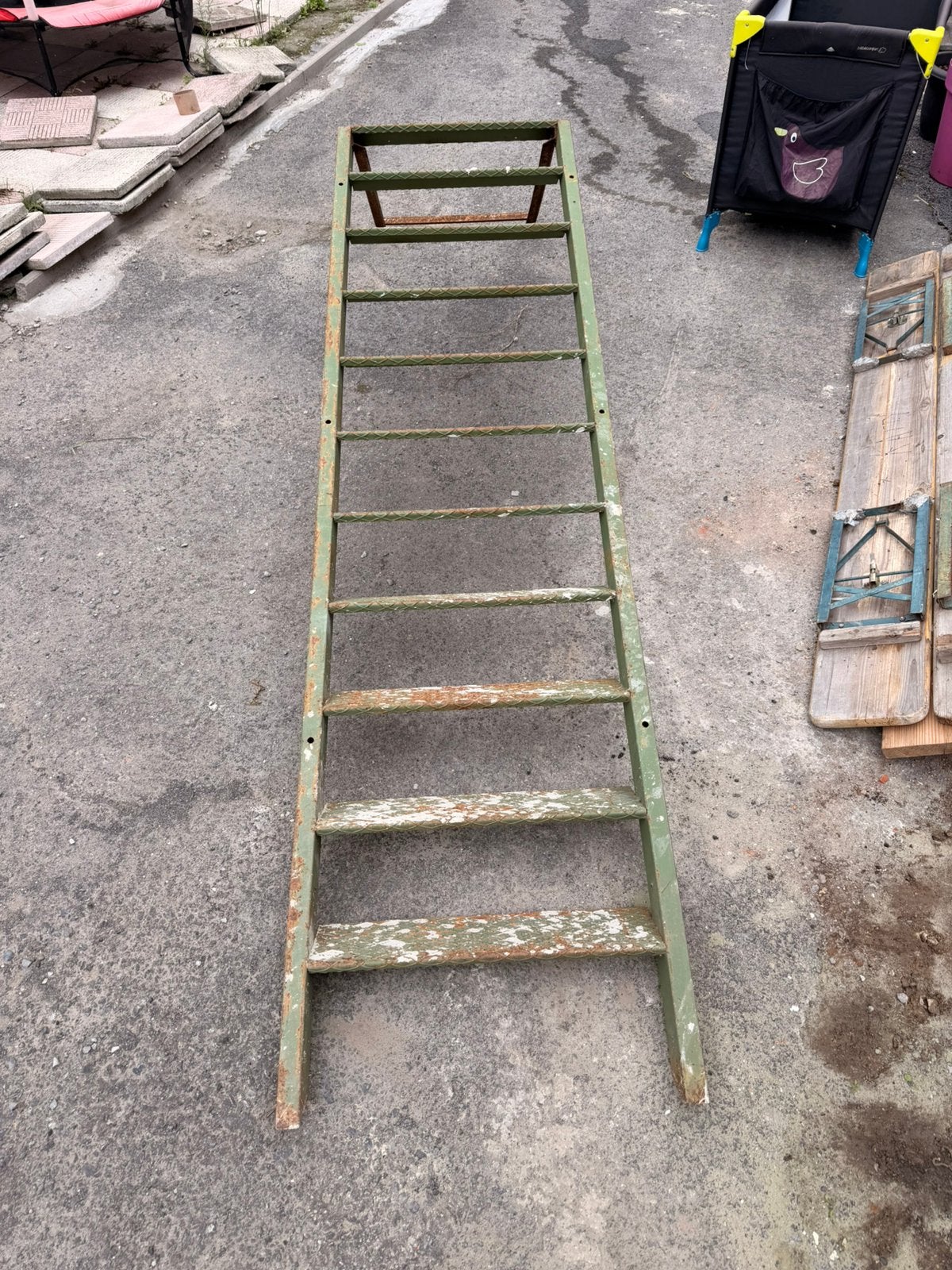 Escalier métallique – 275 cm x 72 cm, Bricolage & Construction, Enlèvement, Comme neuf, Escalier