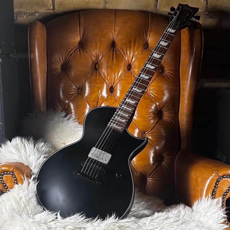 ESP LTD Eclipse EC-201 Black Satin Metal Machine als NIEUW!, Muziek en Instrumenten, Ophalen of Verzenden, Zo goed als nieuw, Solid body