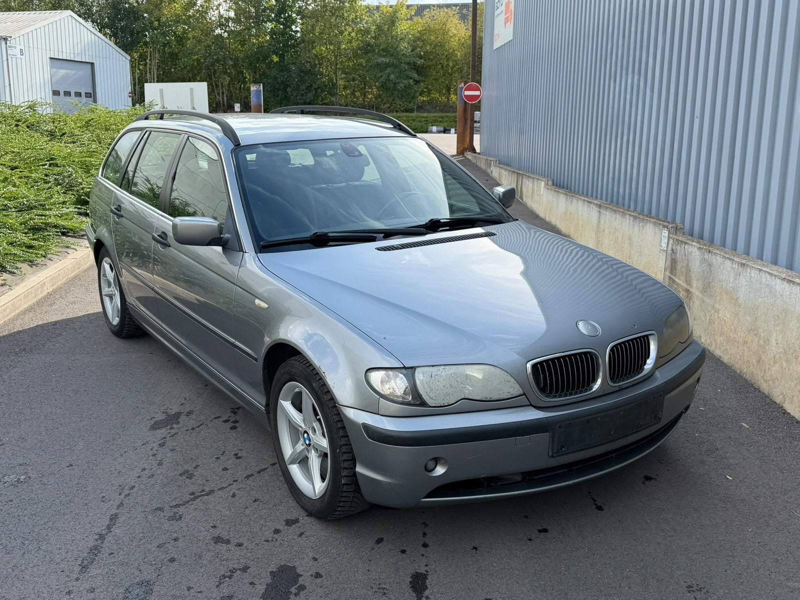 Bmw 318d 2,0diesel airco euro4 2004 topmechaniek, Auto's, https://public.car-pass.be/vhr/5aa1cc9f-028b-4e97-9bbf-, 1995 cc, Zwart