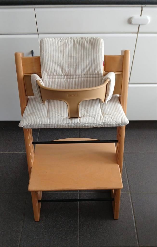 Stokke Tripp Trapp stoel Beuk Natural - Nieuwstaat, Enlèvement, Comme neuf, Chaise évolutive, Réducteur de chaise