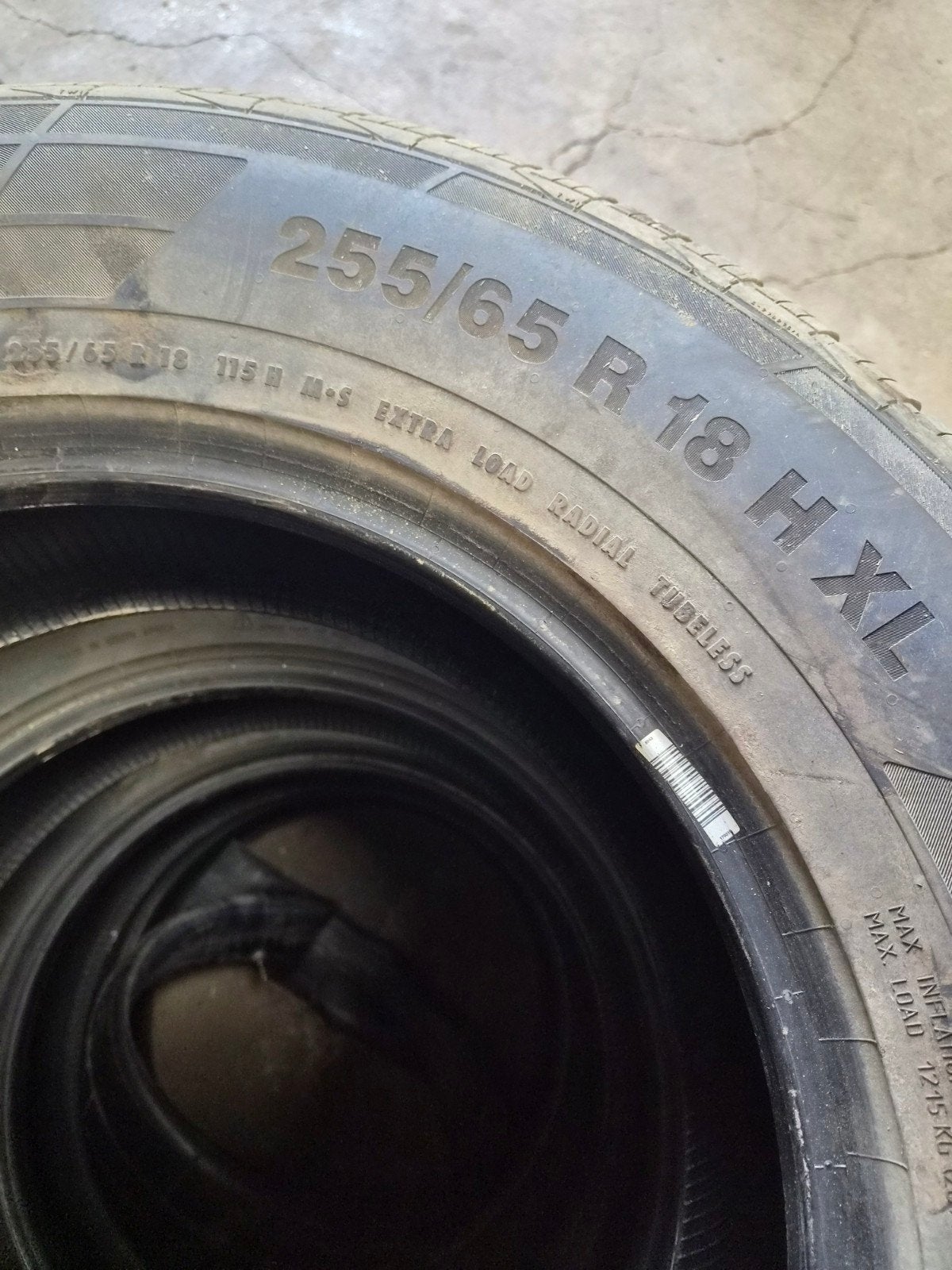 255/65r18, Enlèvement