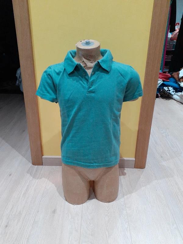 Groen poloshirt met korte mouwen maat 9/10 jaar zeeman, Zeeman, Gebruikt, Ophalen of Verzenden, Shirt of Longsleeve