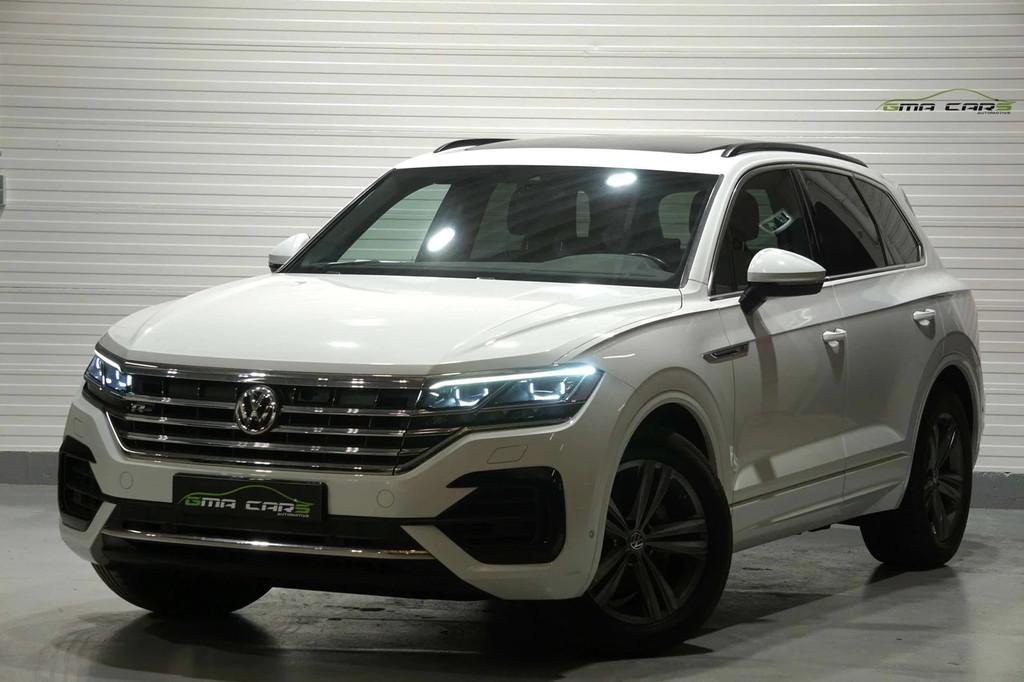 Volkswagen Touareg Touareg 3.0 TDi V6 SCR 4Mo R-Line -Pano-G, Auto's, Automaat, 173 g/km, Gebruikt, Wit