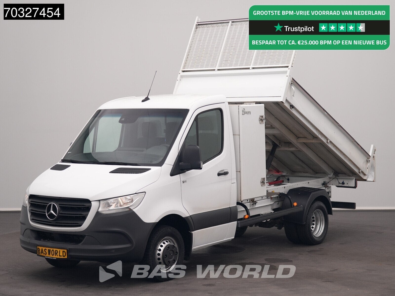 Mercedes Sprinter 516 CDI Kipper met Kist Dubbellucht 3,5t T, Autos, Achat, Euro 6, Entreprise, 3 places
