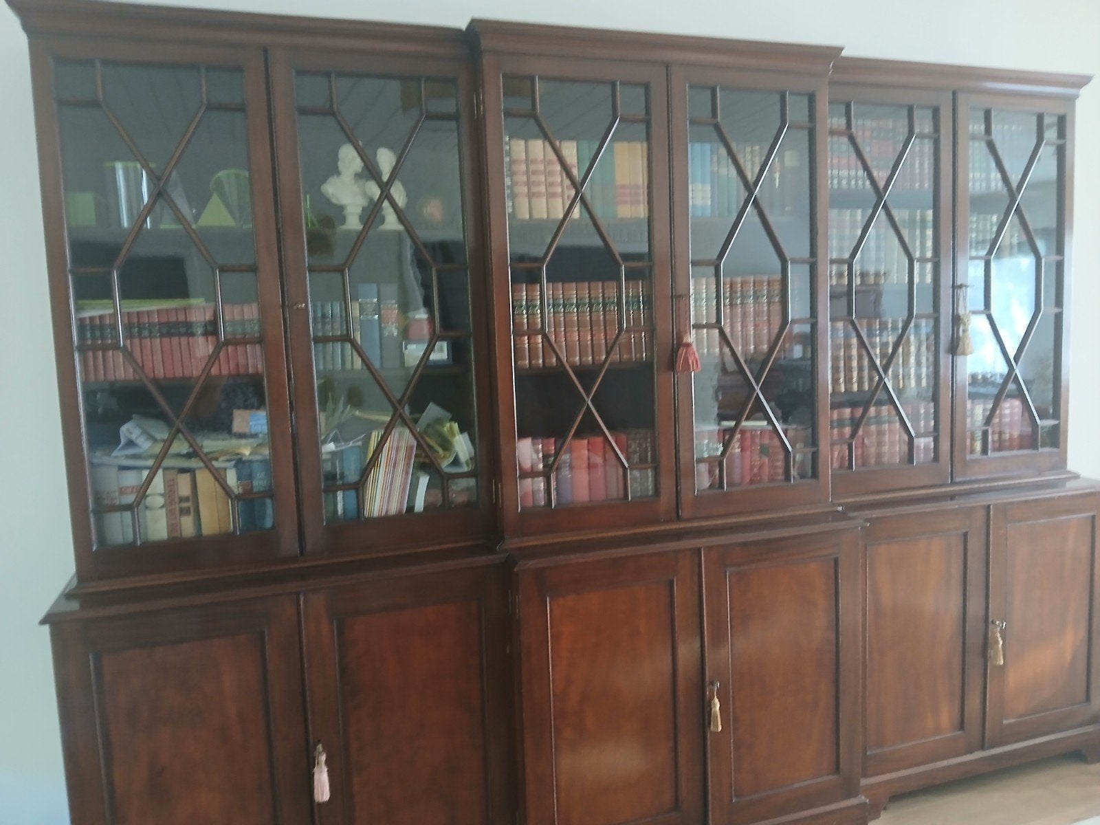 Engelse Bibliotheekkast, Huis en Inrichting, Ophalen, 200 cm of meer, Engelse, klassiek, Overige houtsoorten