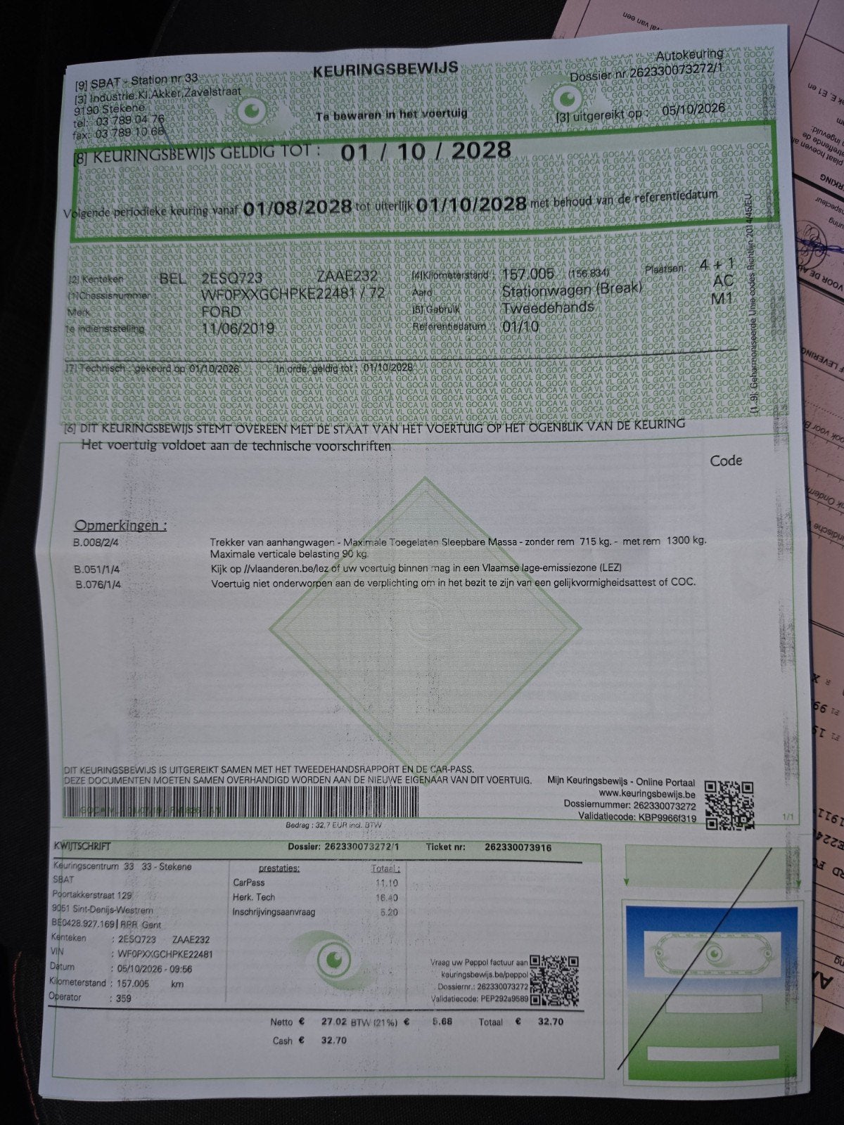 FORD FOCUS ST-LINE 1.0 BENZINE AUTOMAAT – EURO 6d-TEMP, Auto's, Stof, https://public.car-pass.be/vhr/a57b3c25-1ccd-45df-8c9e-7eb7f790040c