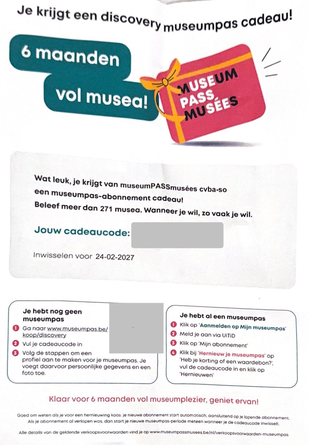 Carte musée 6mois belgique / museapass 6 maanden belgie, Tickets & Billets, Une personne, Pass Musée