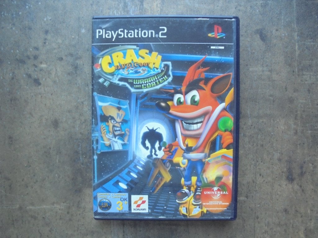Crash Bandicoot De Wraak Van Cortex voor PS2 (zie foto's), Avontuur en Actie, Gebruikt, 1 speler, Ophalen of Verzenden
