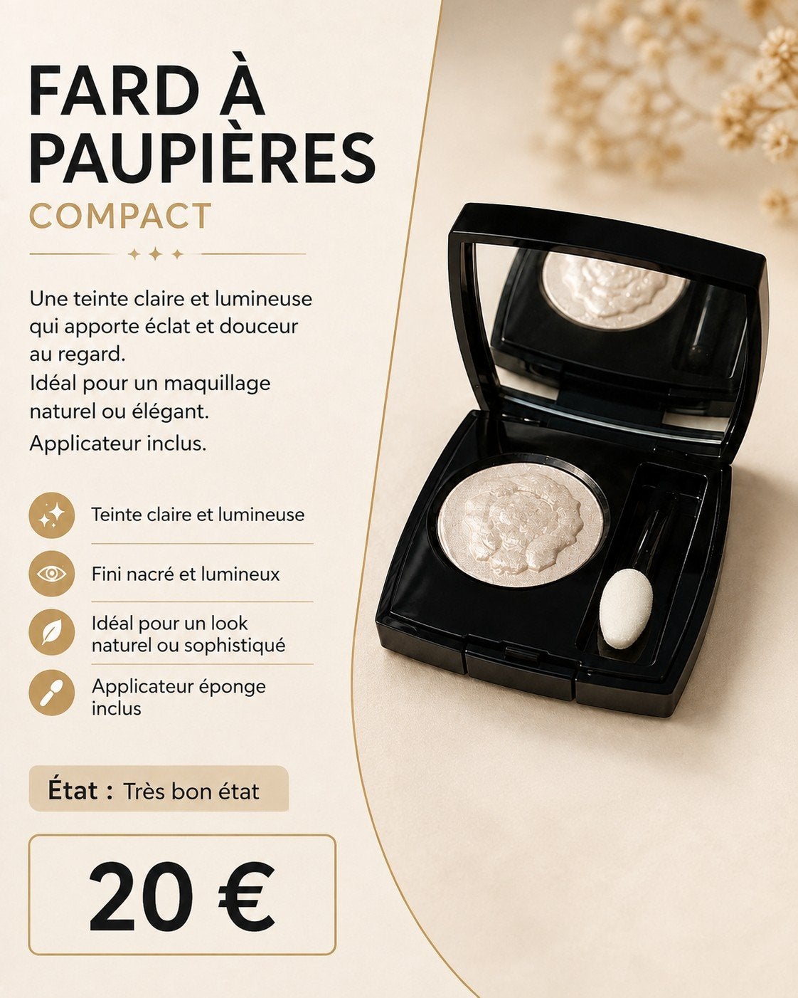 phare à paupières Chanel, Bijoux, Sacs & Beauté, Beauté | Soins du visage, Enlèvement ou Envoi