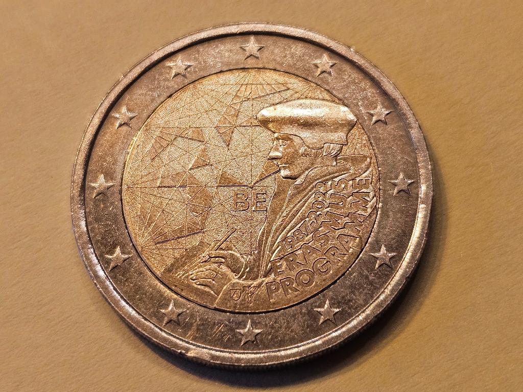 2 Euromunt 35 jaar Erasmus België 2022, Ophalen, België, 2 euro, Losse munt