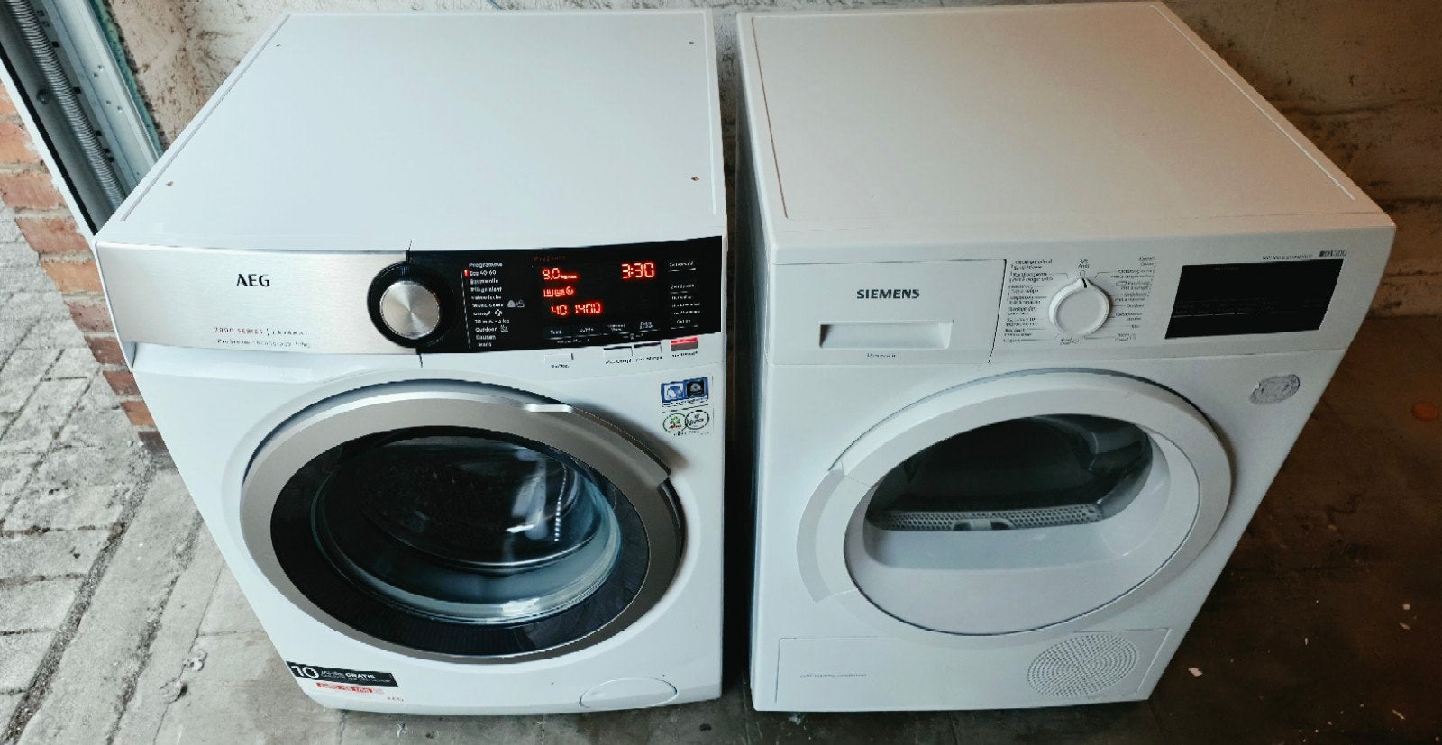 AEG lave linge  & Siemens  seche linge, Electroménager, Lave-linge, Enlèvement