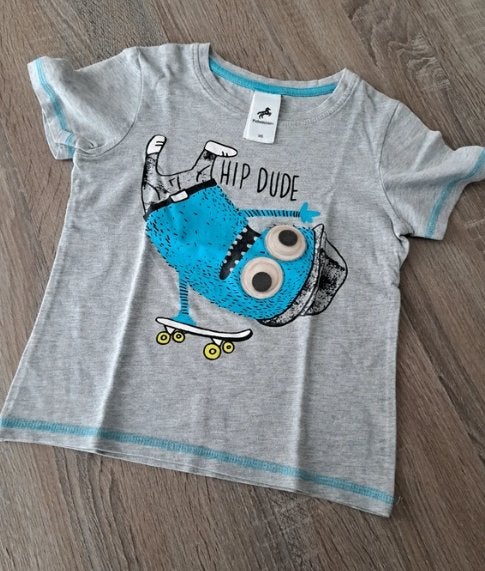 Palomino grijs t-shirt- hip dude - 98, Enfants & Bébés, Vêtements enfant | Taille 98, Garçon, Palomino, Enlèvement ou Envoi, Chemise ou À manches longues