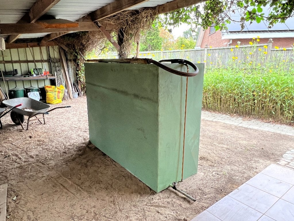 Tank altijd gebruikt voor witte mazout 2000 liter, Ophalen
