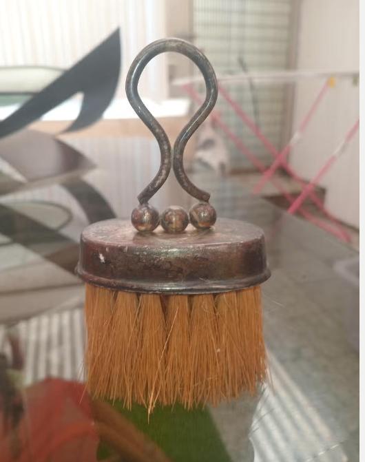 brosse de tables 1930, metal argenté, Antiquités & Art, Enlèvement ou Envoi