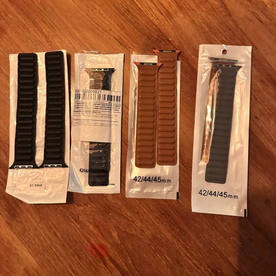 Apple i watch bandjes 42,44,45 mm. NIEUW, Bijoux, Sacs & Beauté, Enlèvement ou Envoi, GPS, Comme neuf, Bleu