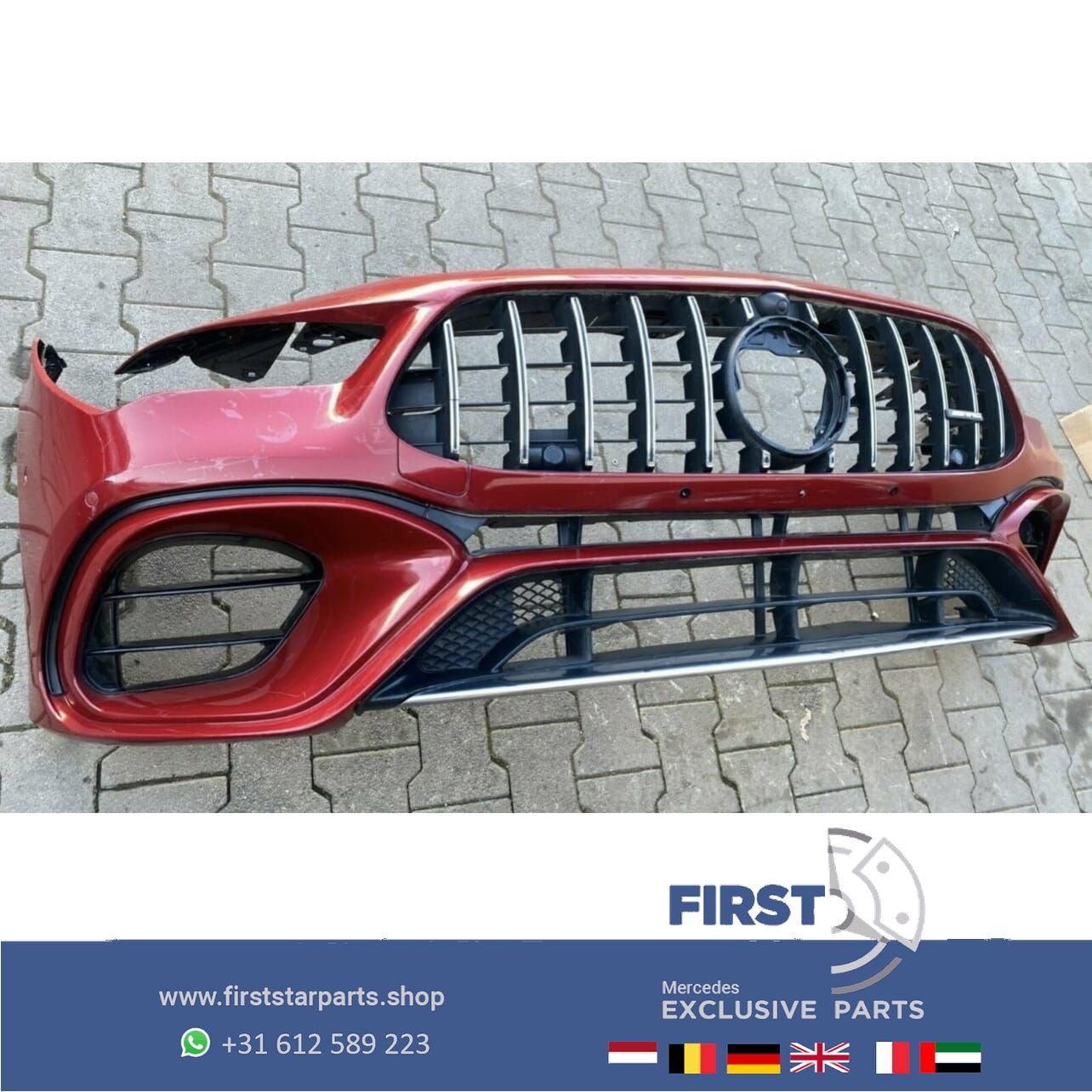 W118 C118 X118 CLA 45 AMG VOORBUMPER ROOD COMPLEET Mercedes, Utilisé, -, Avant, -