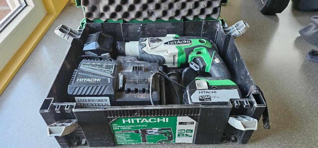 hitachi / hikoki 18V schroefboormachine en sds boormachine, Doe-het-zelf en Bouw, Ophalen, Zo goed als nieuw, Boor- en Schroefmachine