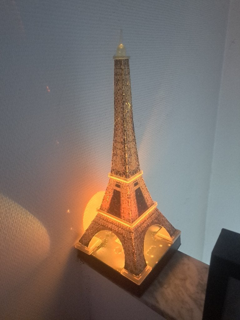 Puzzle tour eifel 3D, Enlèvement, Moins de 500 pièces, Comme neuf, Puzzle