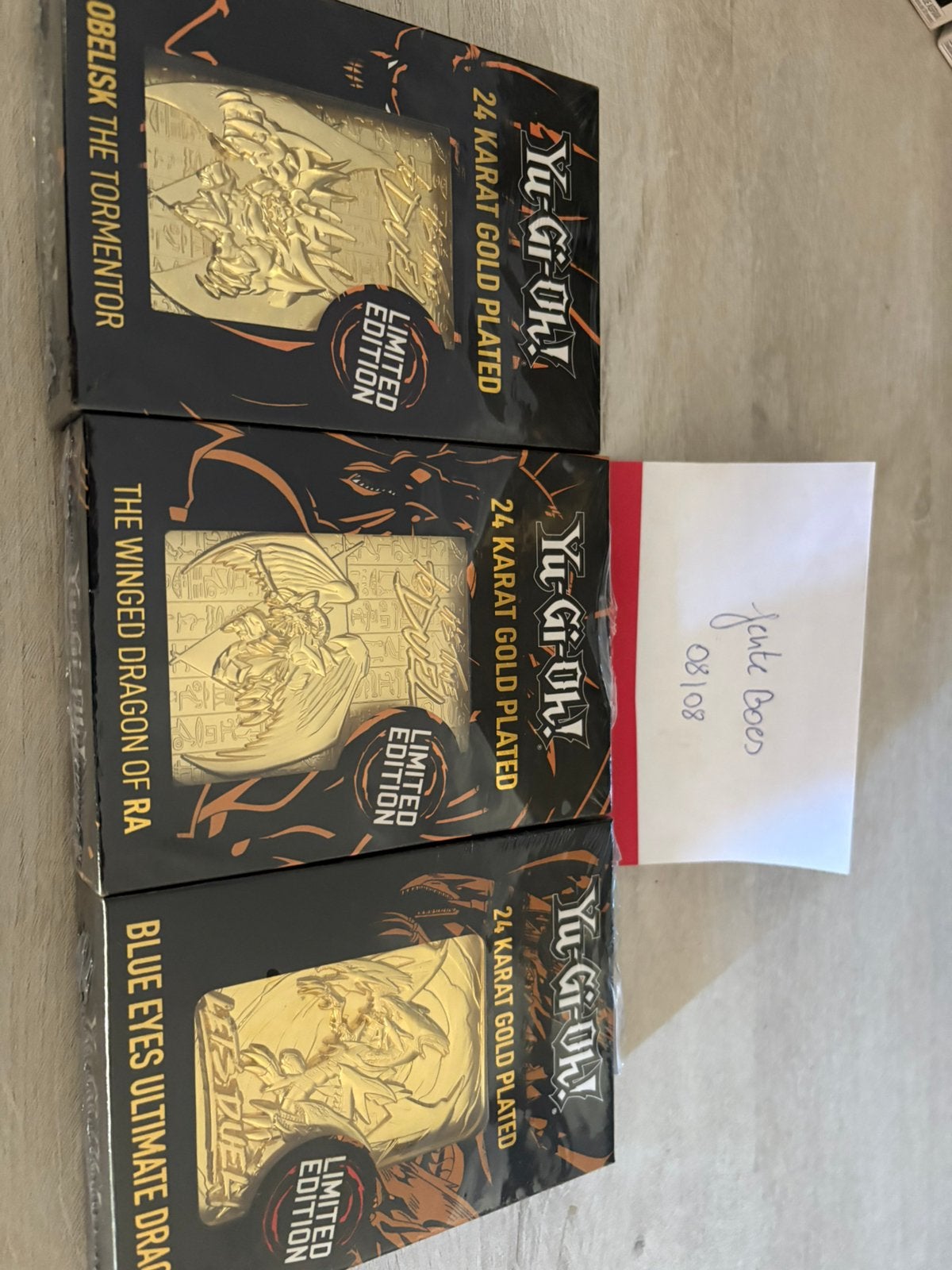 Yu-gi-oh Sealed 24k gold plated metalen kaarten, Enlèvement ou Envoi, Neuf, Autres types, Foil