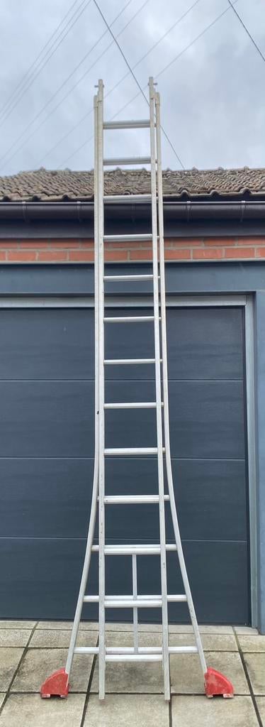 Double échelle, Bricolage & Construction, Échelles & Escaliers, Enlèvement, Comme neuf, Échelle
