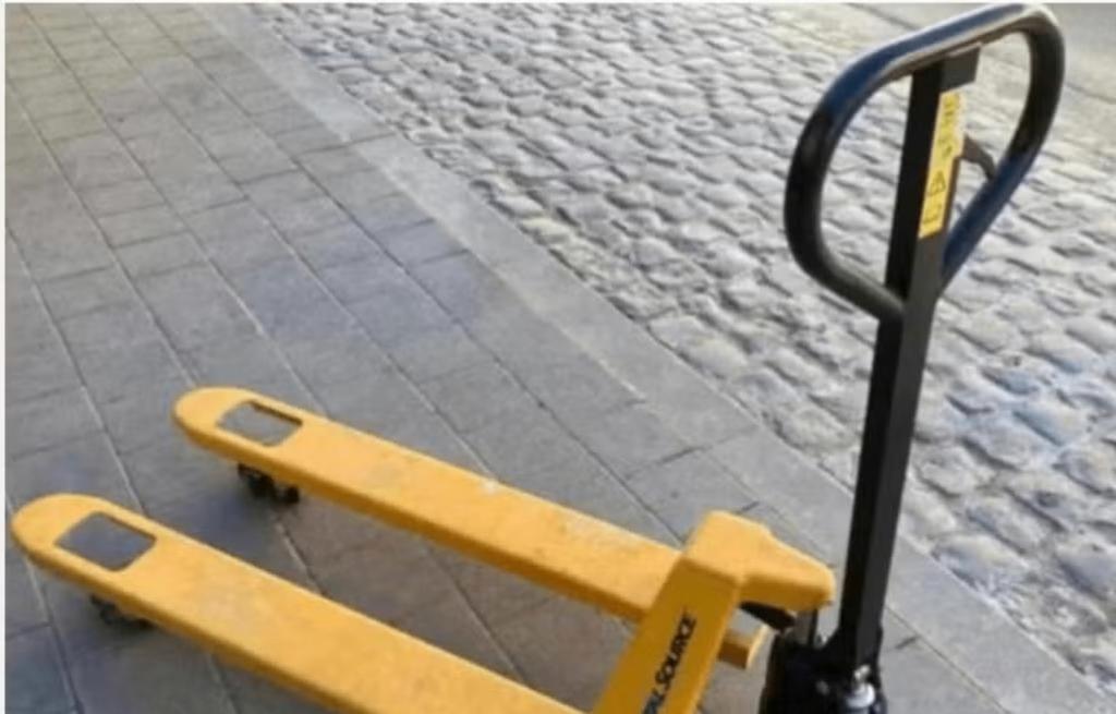 occasie transpallet, Doe-het-zelf en Bouw, Palletwagens en Pompwagens, Ophalen, Gebruikt