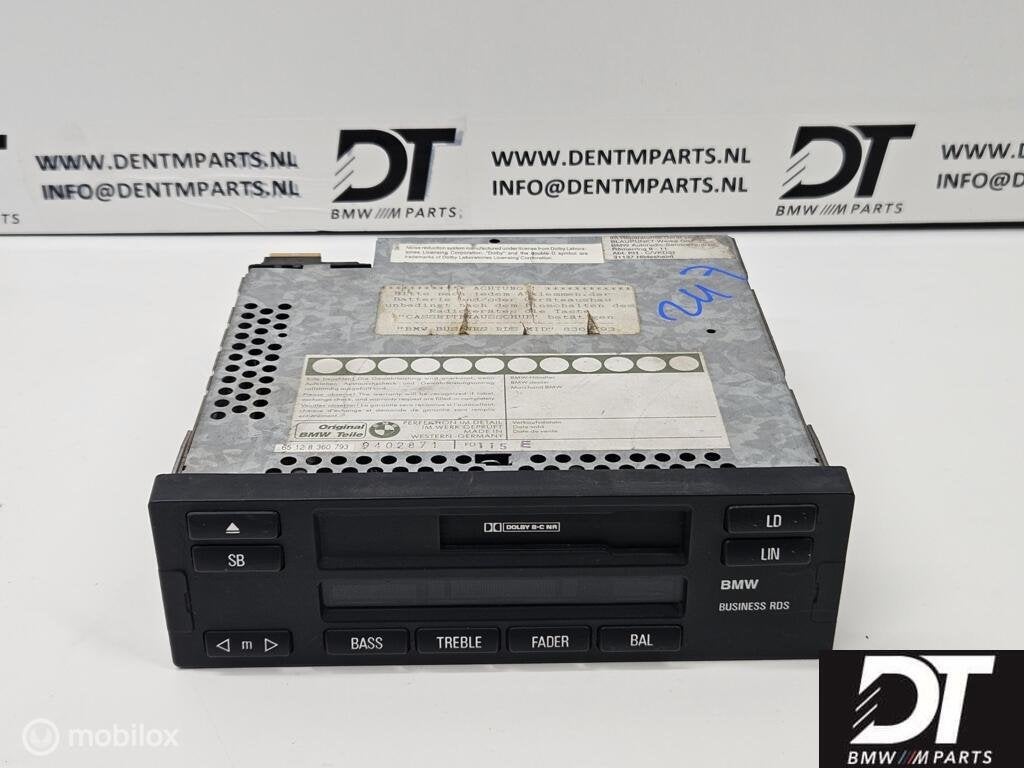 Radio BMW Business RDS 7-serie E38 65128360793, Gebruikt, Ophalen of Verzenden, BMW