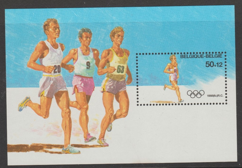 België 1988 Blok Olympische Spelen Seoul **, Verzenden, Orginele gom, Olympische Spelen, Postfris