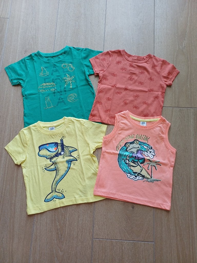 4 zomershirts maat 92, Ophalen of Verzenden, Nieuw, Jongen, Shirt of Longsleeve