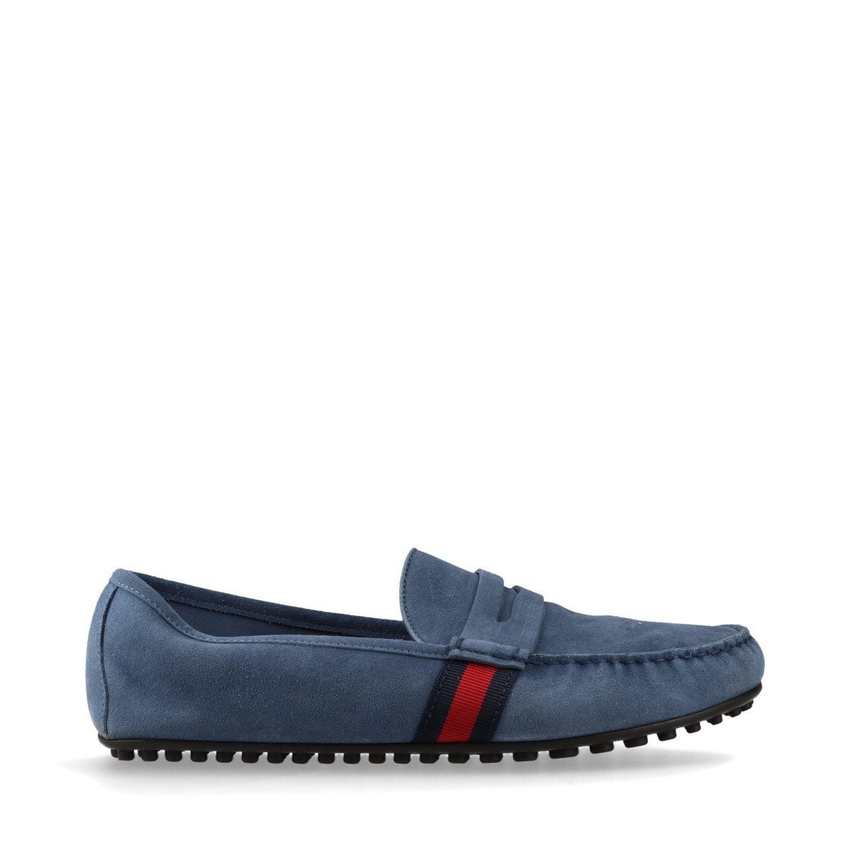 Mocassins Gucci Web 43, Espadrilles et Mocassins, Comme neuf, Gucci, Bleu