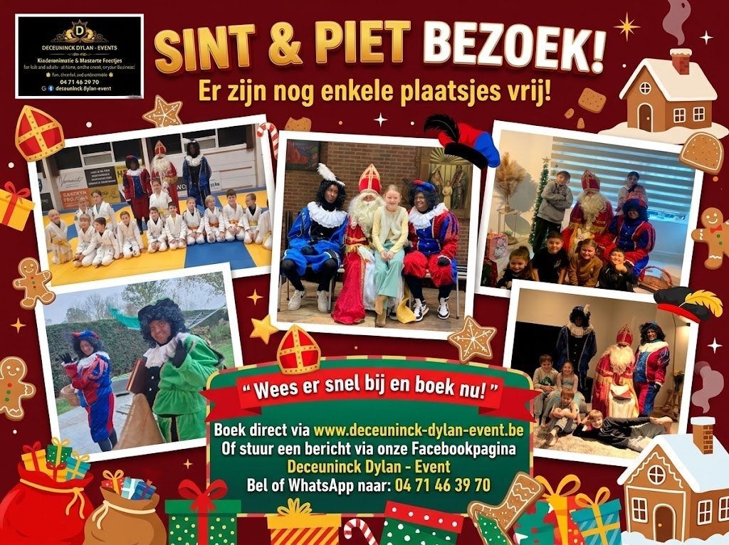 sint-klaas en pieten bezoek, Diversen, Ophalen of Verzenden, Nieuw