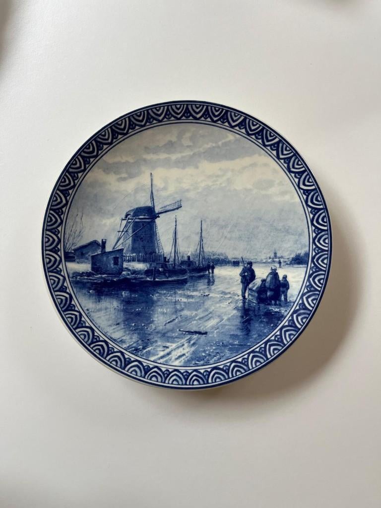 Bord Delfts Blauw 19,5CM beperkte oplage collectors item, Antiek en Kunst, Ophalen of Verzenden