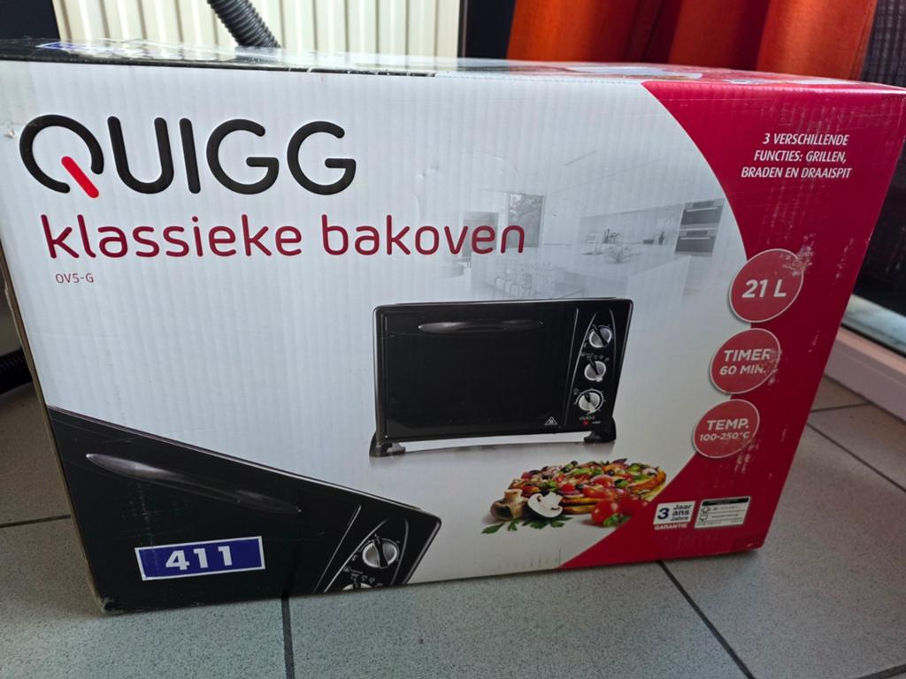 Klassieke bakoven nieuw in de doos, Ophalen