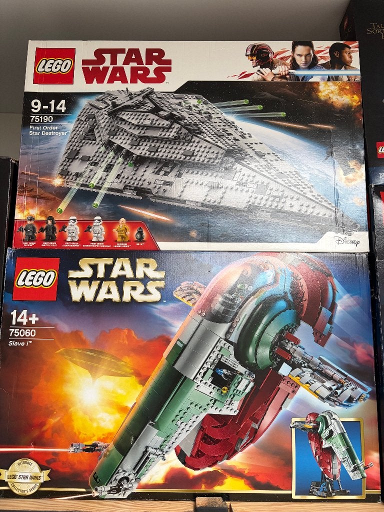 lego star wars Slave 1 en Star destroyer, Kinderen en Baby's, Star Wars, Lego, Ophalen of Verzenden, Zo goed als nieuw