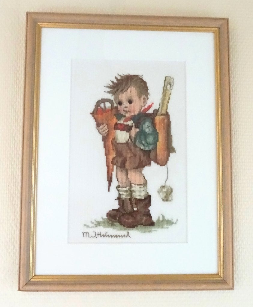 Hummeltje, wanddecoratie, 30 cm, Hout, Meerkleurig, Ophalen of Verzenden