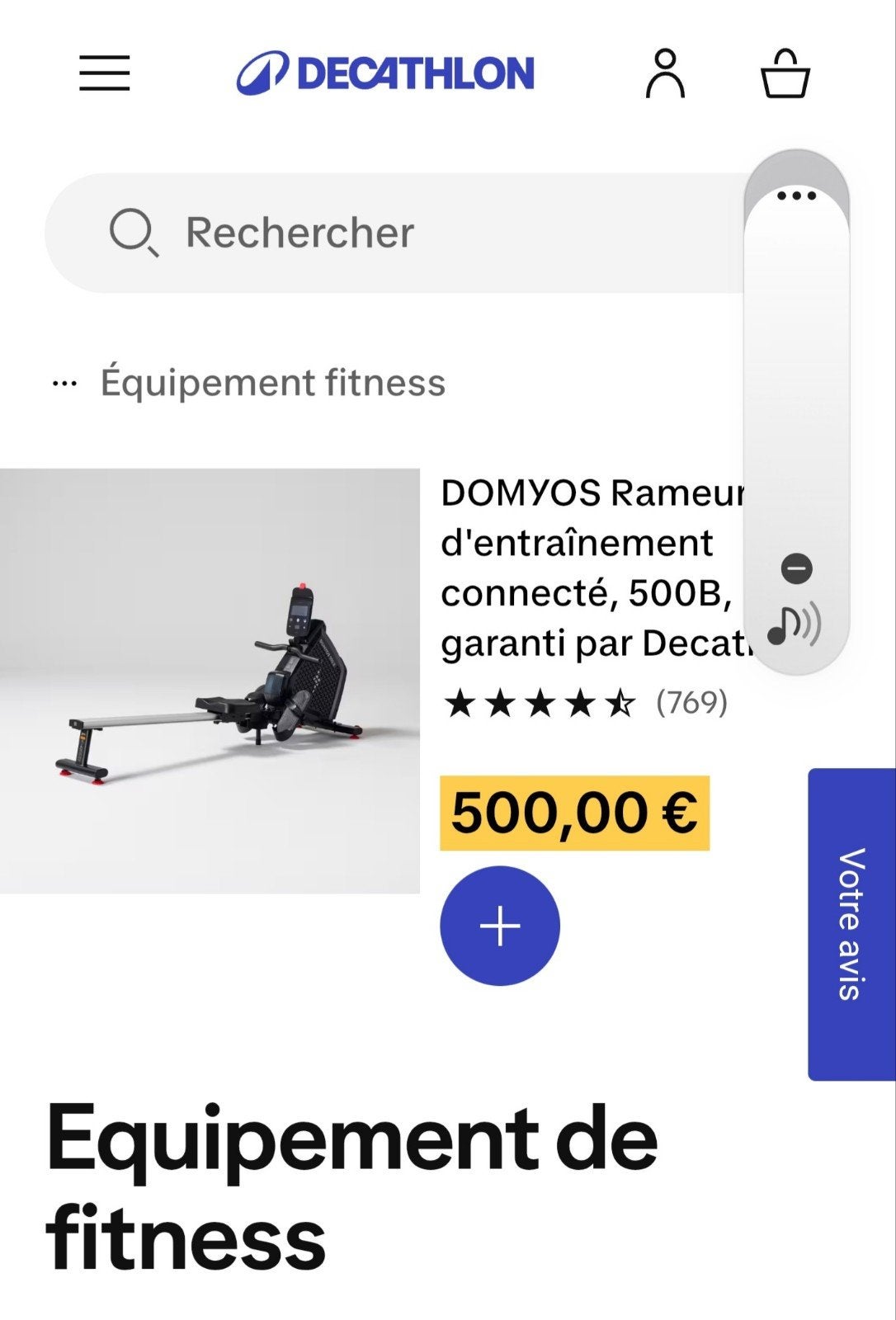 Rameur Dolyos 500e, Sports & Fitness, Appareils de fitness