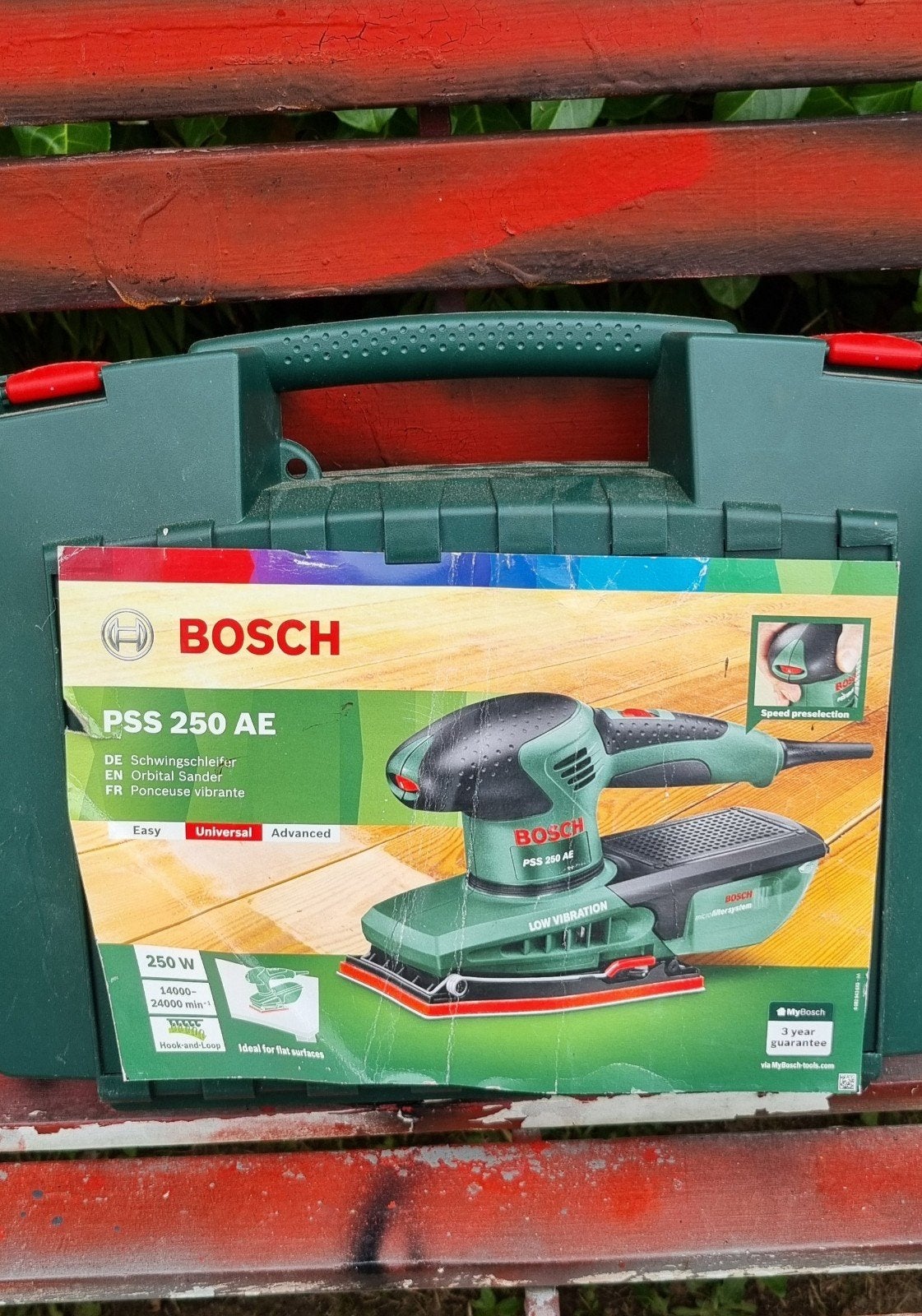 Ponceuse Vibvrante Bosch PSS 250 AE, Enlèvement