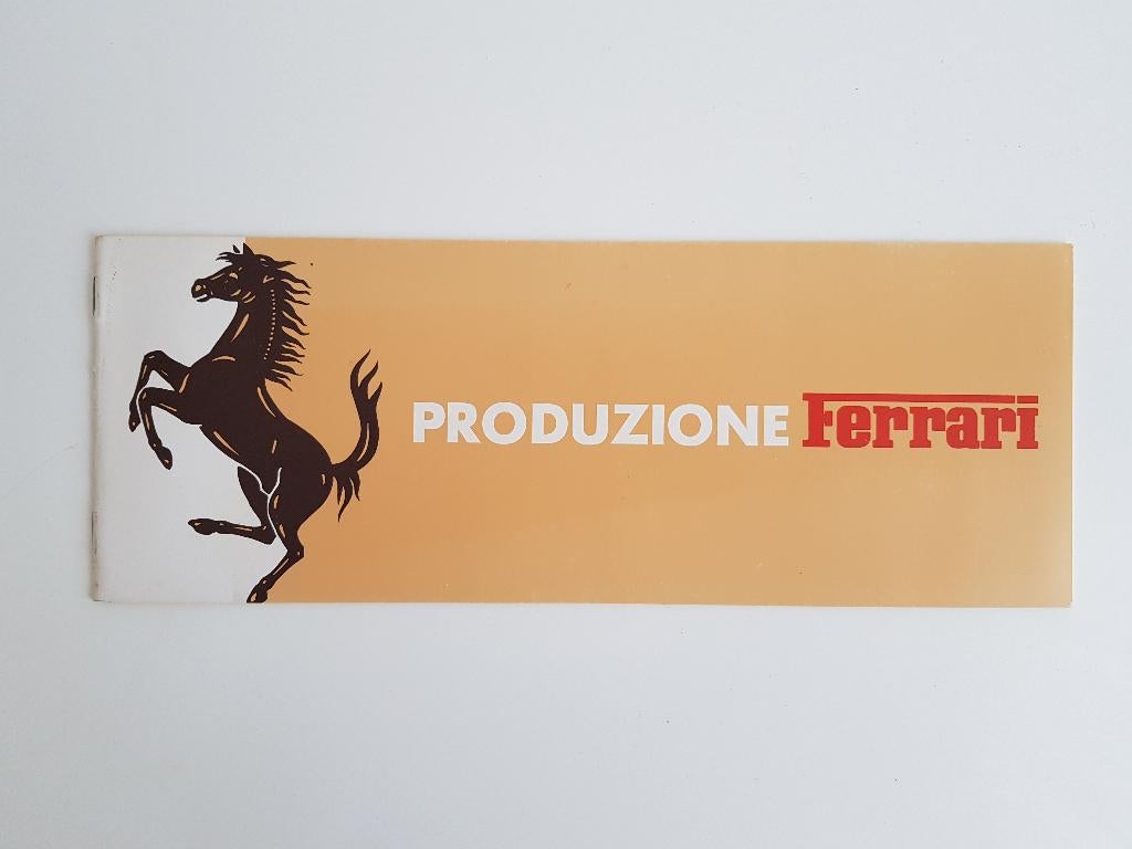 Ferrari “Produzione Ferrari” 1977 – Originele brochure, Boeken, Auto's | Folders en Tijdschriften, Ferrari, Ophalen of Verzenden