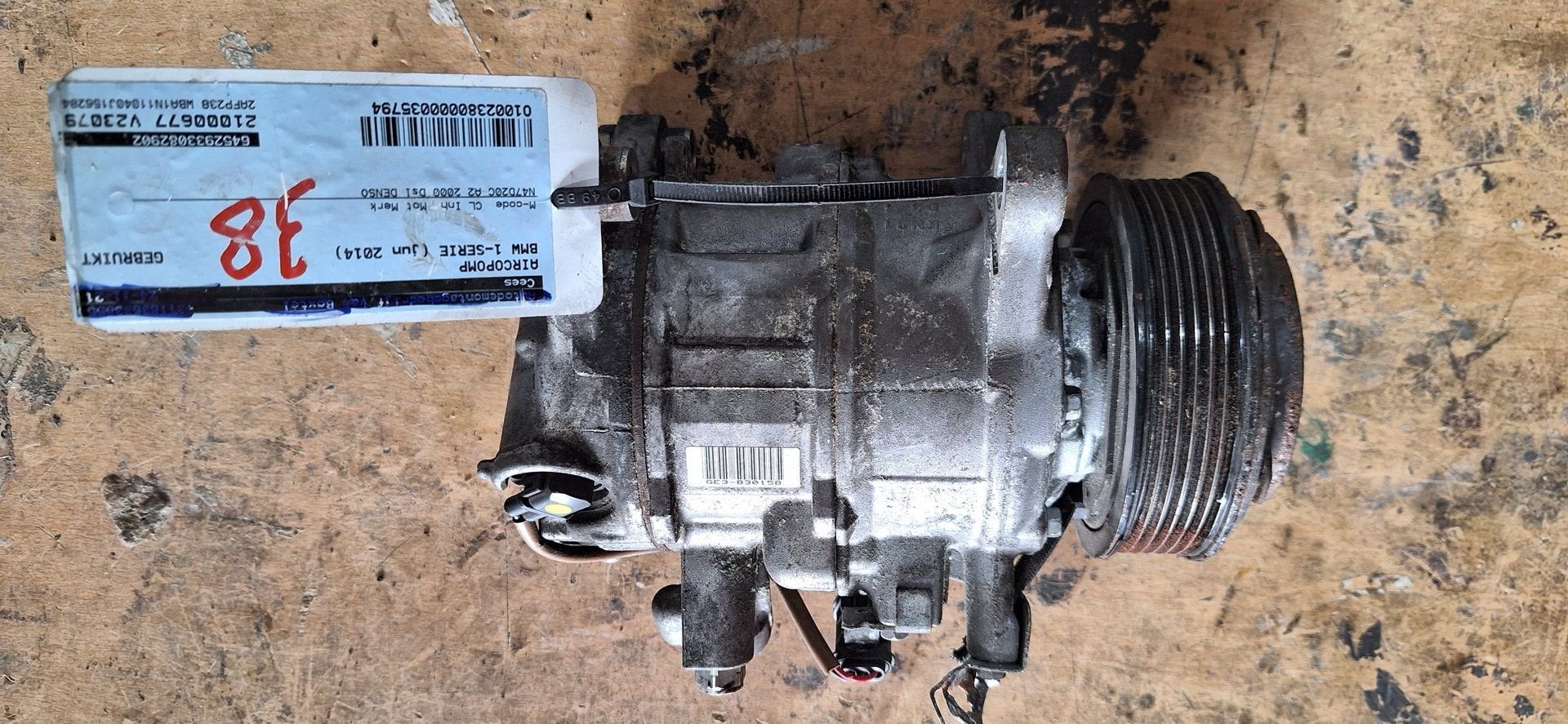 Originele BMW Aircopomp / Compressor 1-Serie F20 N47 - 64529, Gebruikt, -, -, Ophalen of Verzenden
